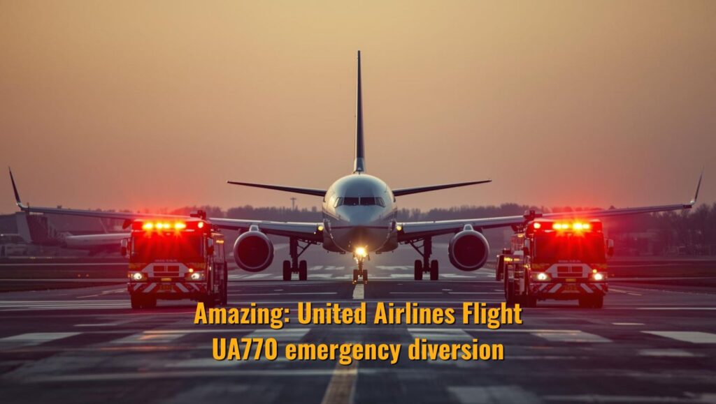 Amazing: United Airlines Flight UA770 emergency diversion!