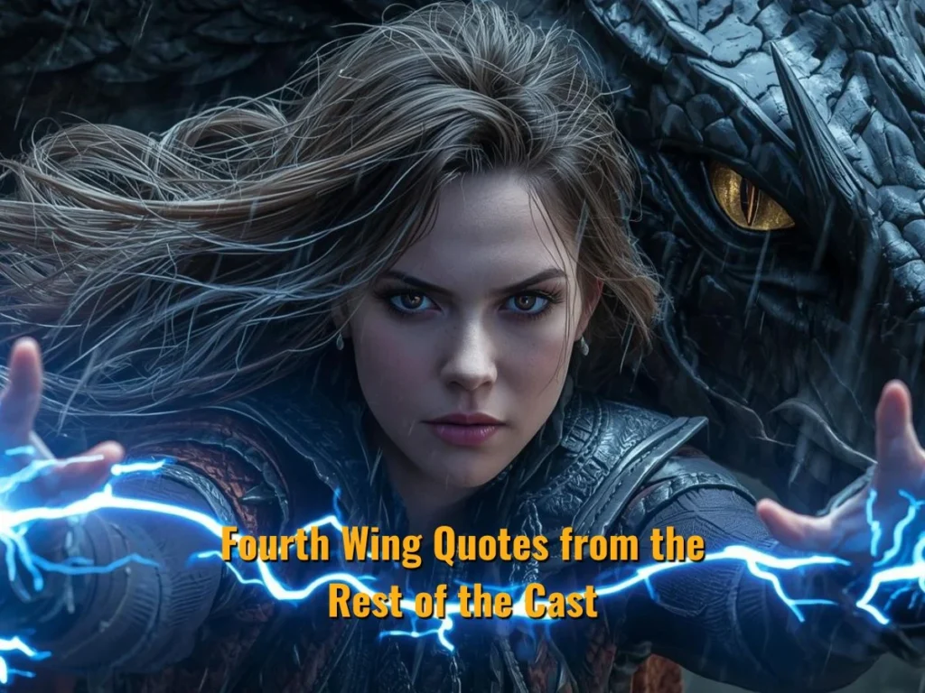 Fourth Wing Quotes from the Rest of the Cast