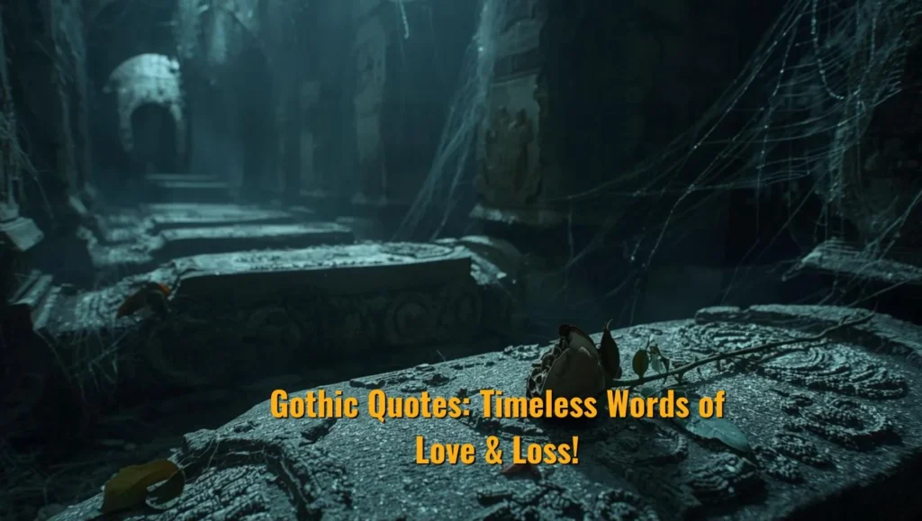 Gothic Quotes: Timeless Words of Love & Loss!