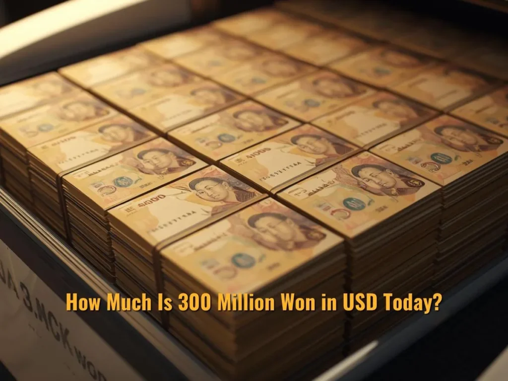 How Much Is 300 Million Won in USD Today?