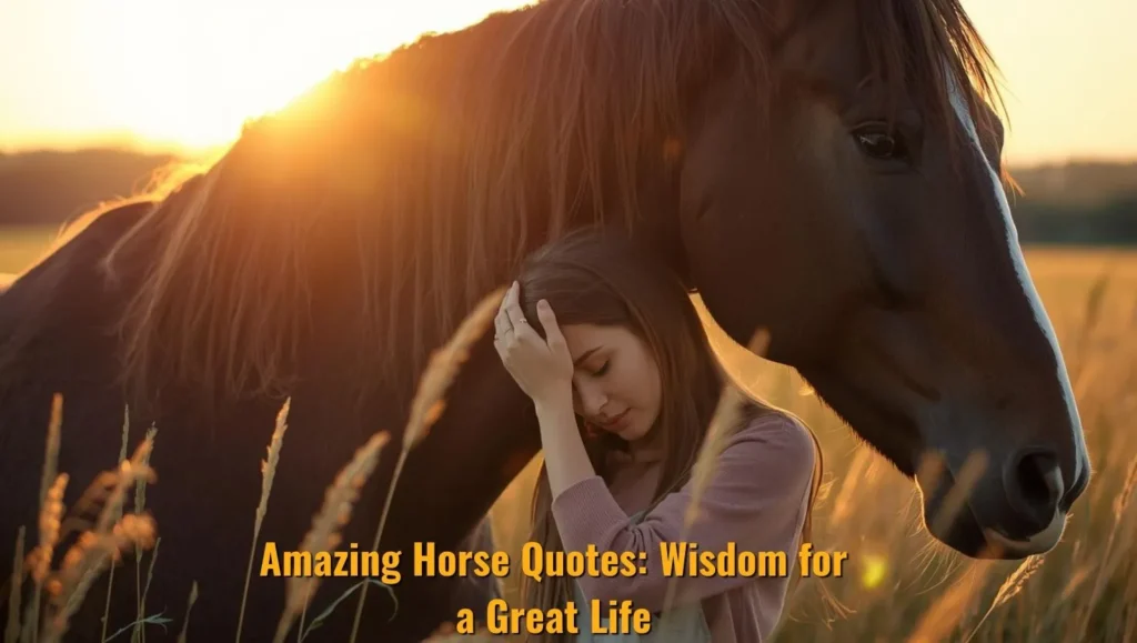 Amazing Horse Quotes: Wisdom for a Great Life!