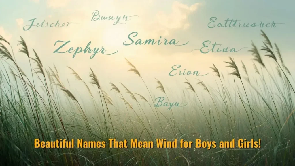 Beautiful Names That Mean Wind for Boys and Girls!