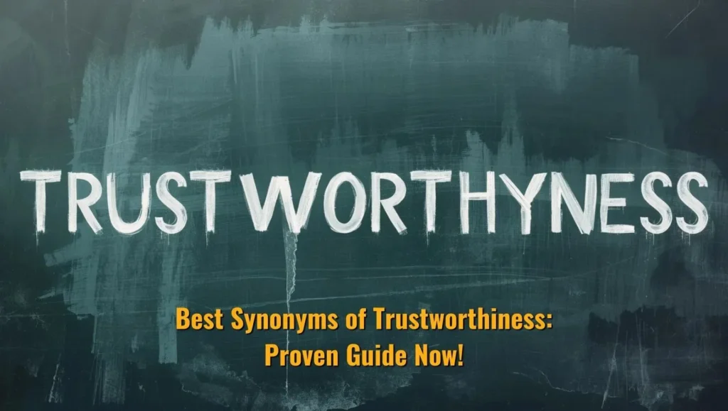 Best Synonyms of Trustworthiness: Proven Guide Now!