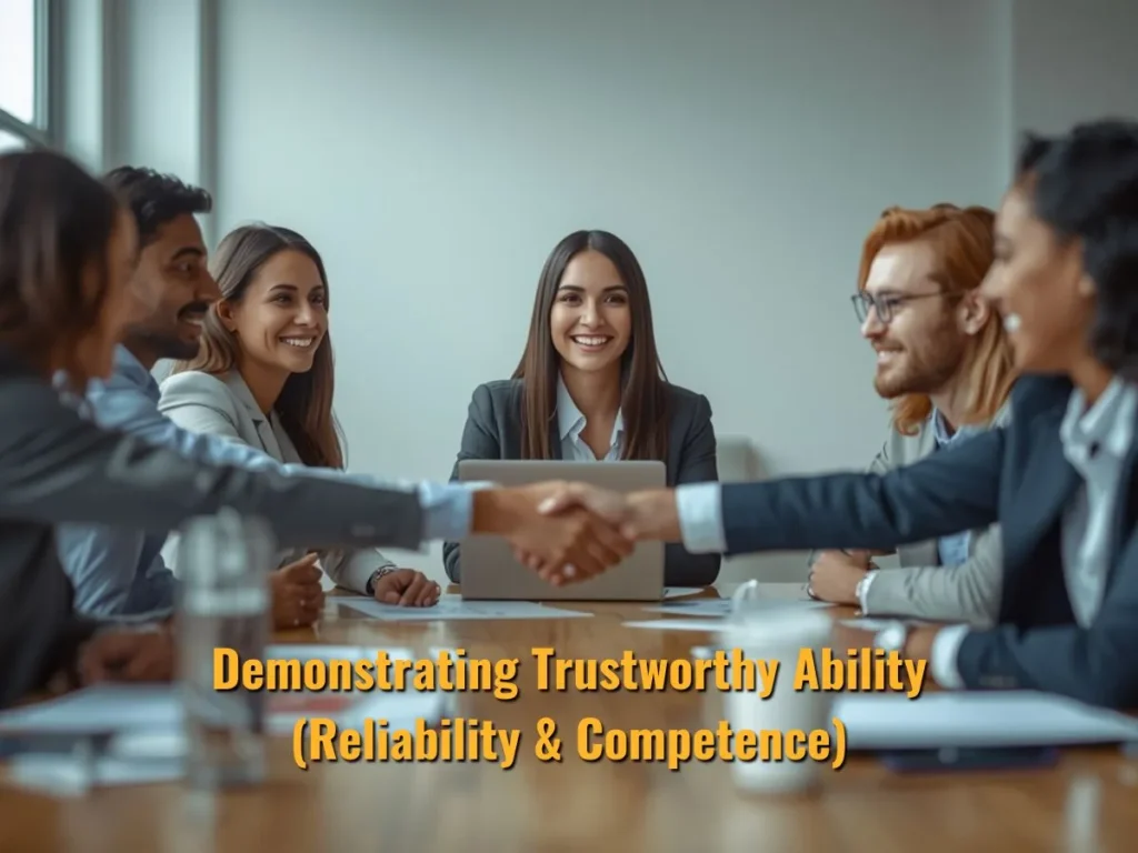 Demonstrating Trustworthy Ability (Reliability & Competence)