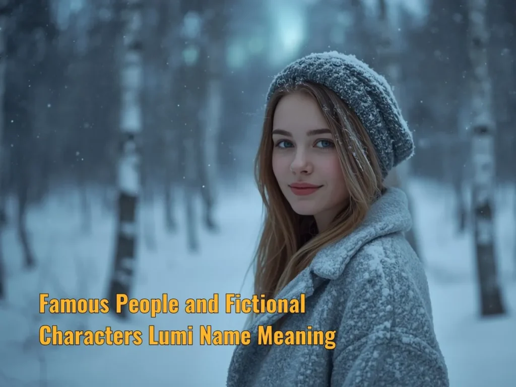 Famous People and Fictional Characters Lumi Name Meaning