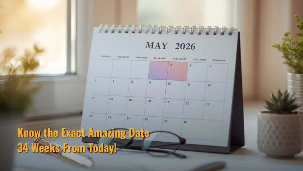 34 Weeks From Today: Know the Exact Amazing Date!