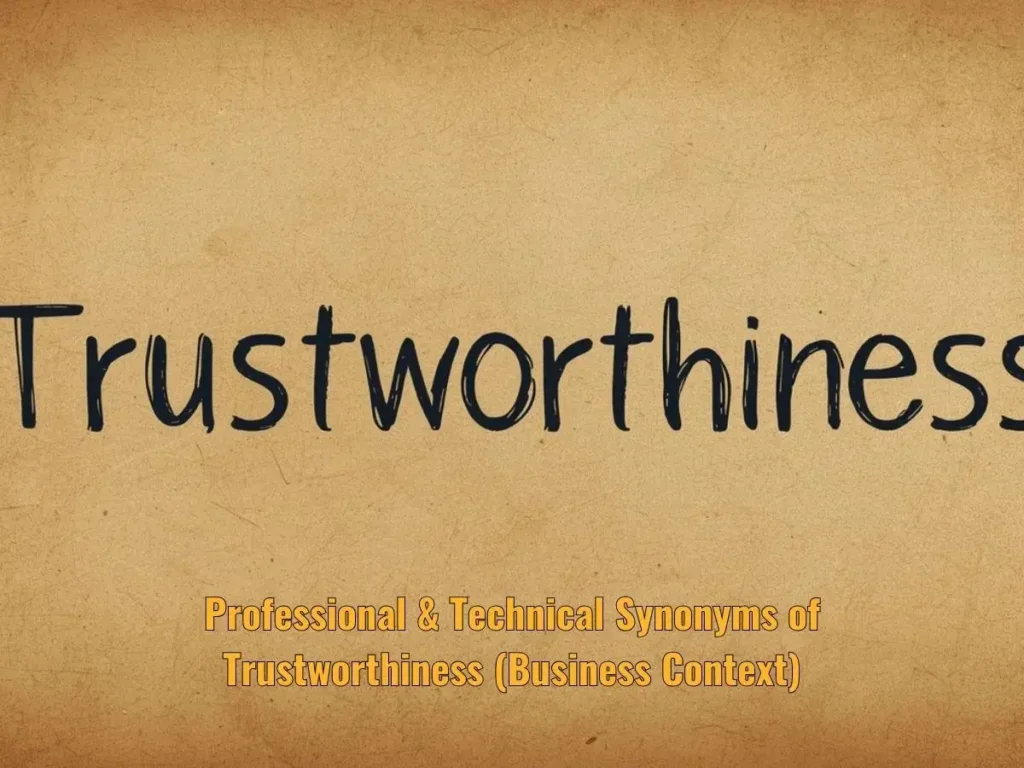 Professional & Technical Synonyms of Trustworthiness (Business Context)