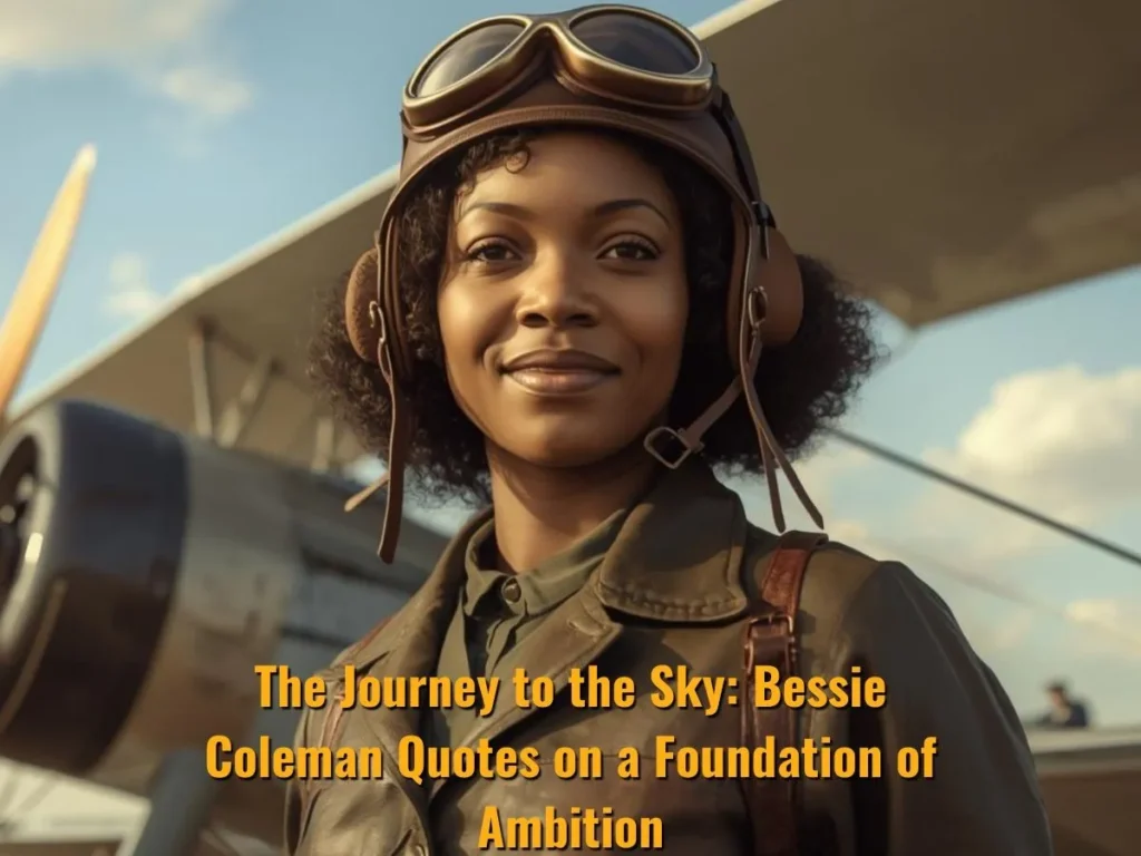 The Journey to the Sky: Bessie Coleman Quotes on a Foundation of Ambition