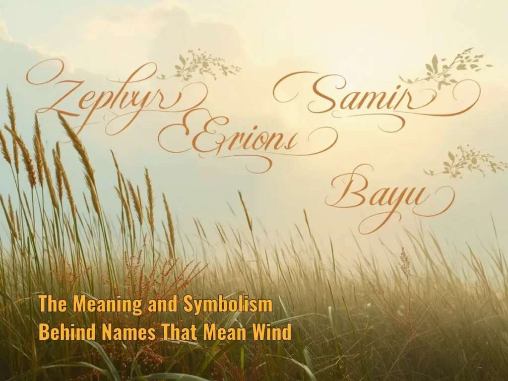 The Meaning and Symbolism Behind Names That Mean Wind
