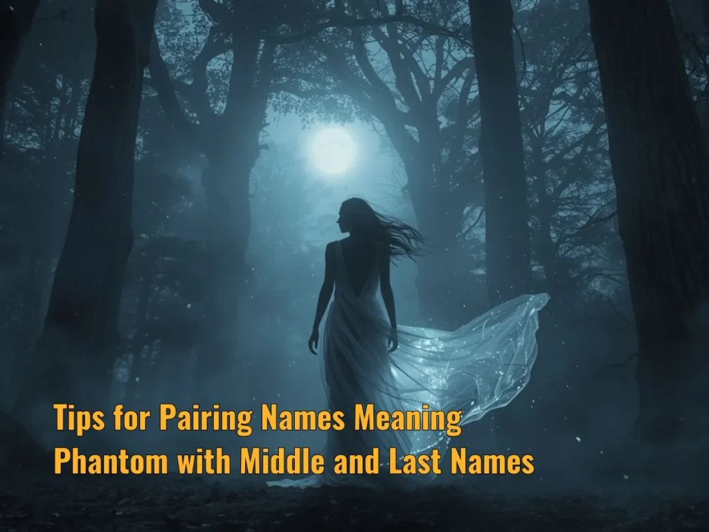 Tips for Pairing Names Meaning Phantom with Middle and Last Names