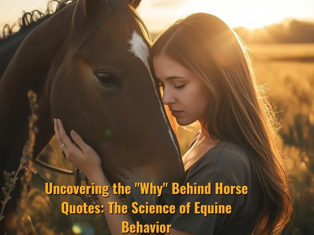 Uncovering the "Why" Behind Horse Quotes: The Science of Equine Behavior