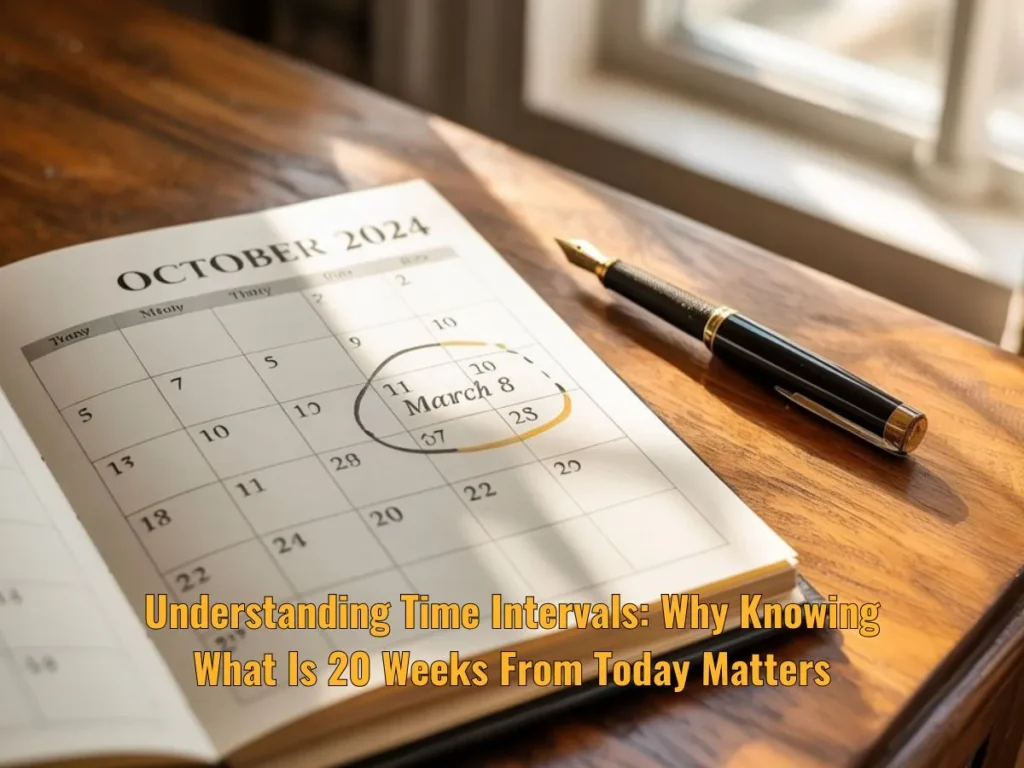 Understanding Time Intervals: Why Knowing What Is 20 Weeks From Today Matters