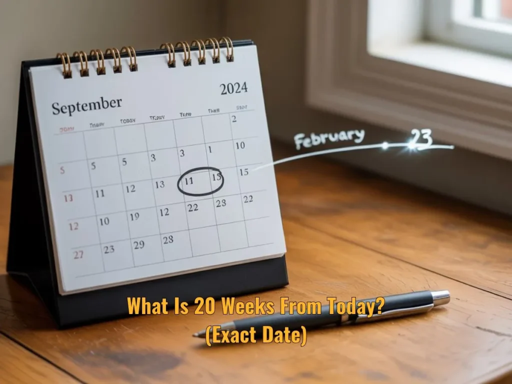 What Is 20 Weeks From Today? (Exact Date)