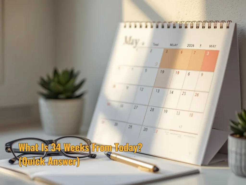 What Is 34 Weeks From Today? (Quick Answer)